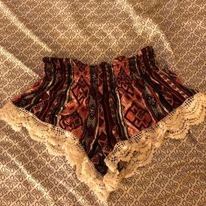 Tribal flowy shorts